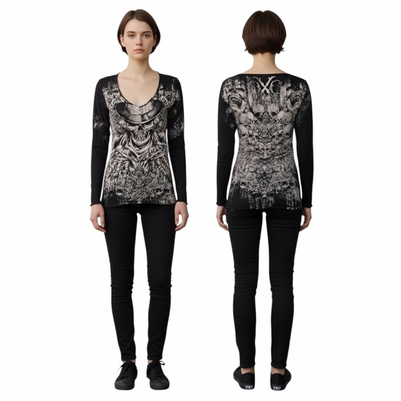 Xtreme Couture by Affliction Women's T-shirt Offering - Picture 9 of 10